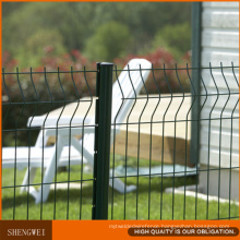 Triangle Bending PVC Coated Metal Garden Iron Fence